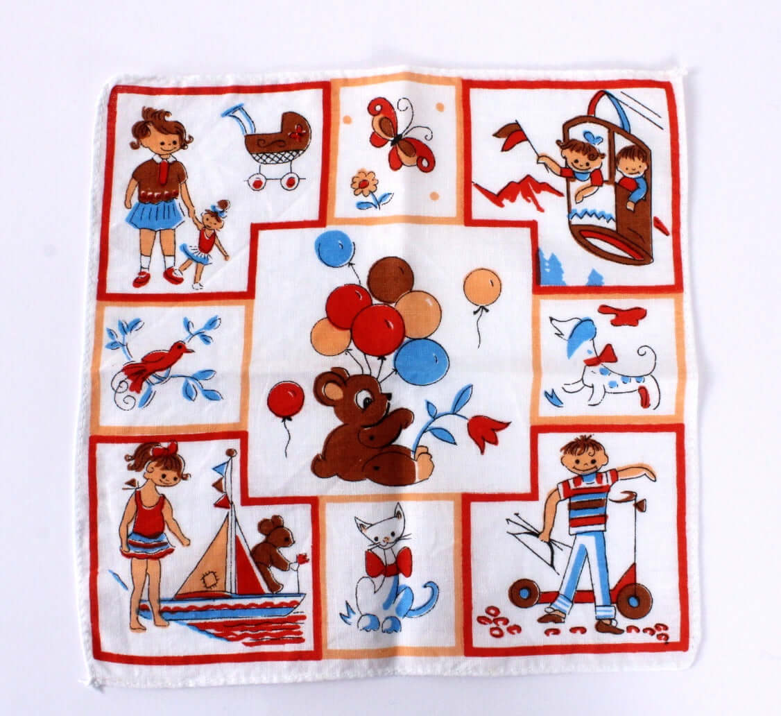 Mouchoirs en tissu vintages