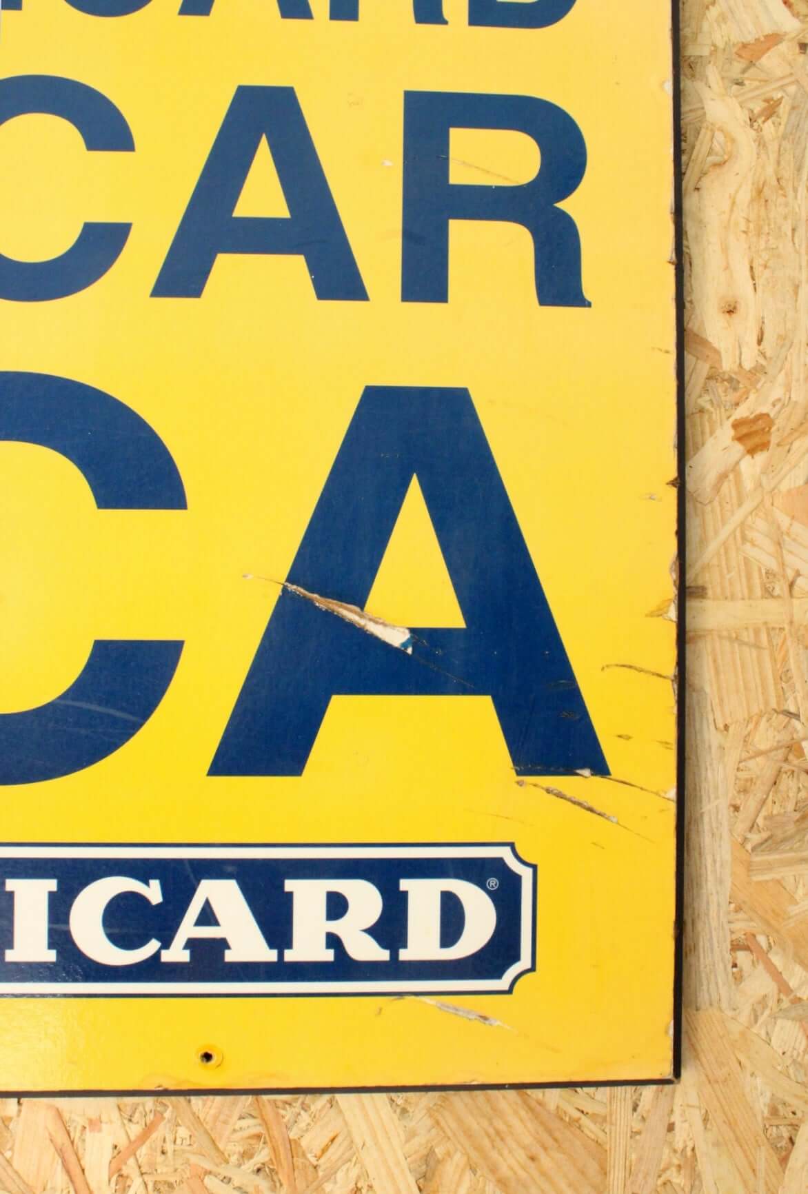 Panneau en bois publicitaire Ricard