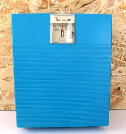 Pèse personne Terraillon vintage bleu