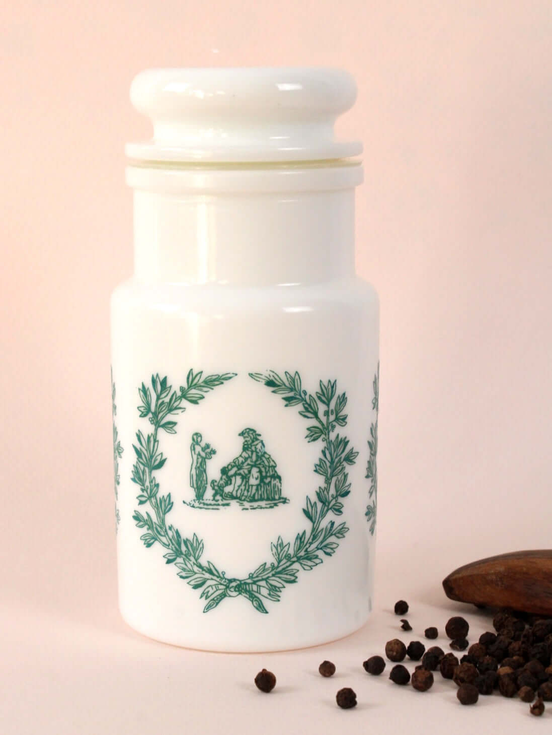 Petit pot en opaline vintage