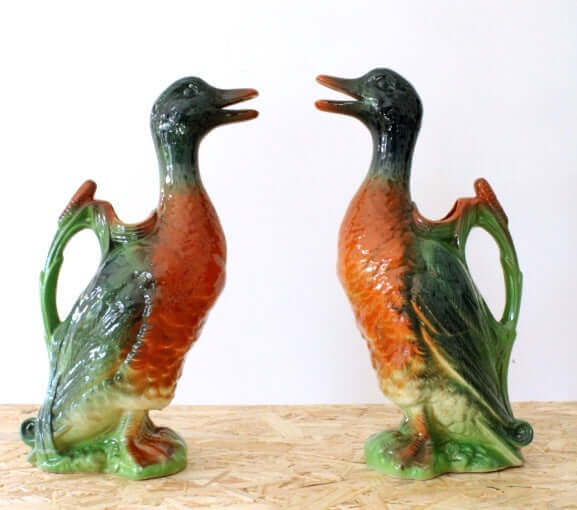 Pichet Canard en barbotine St Clément