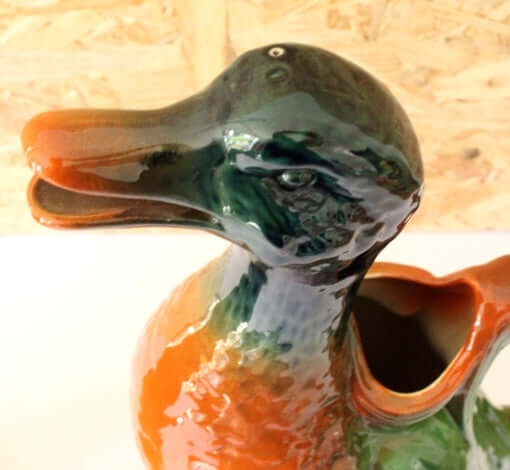 Pichet Canard en barbotine St Clément