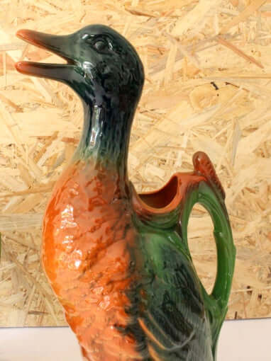 Pichet Canard en barbotine St Clément