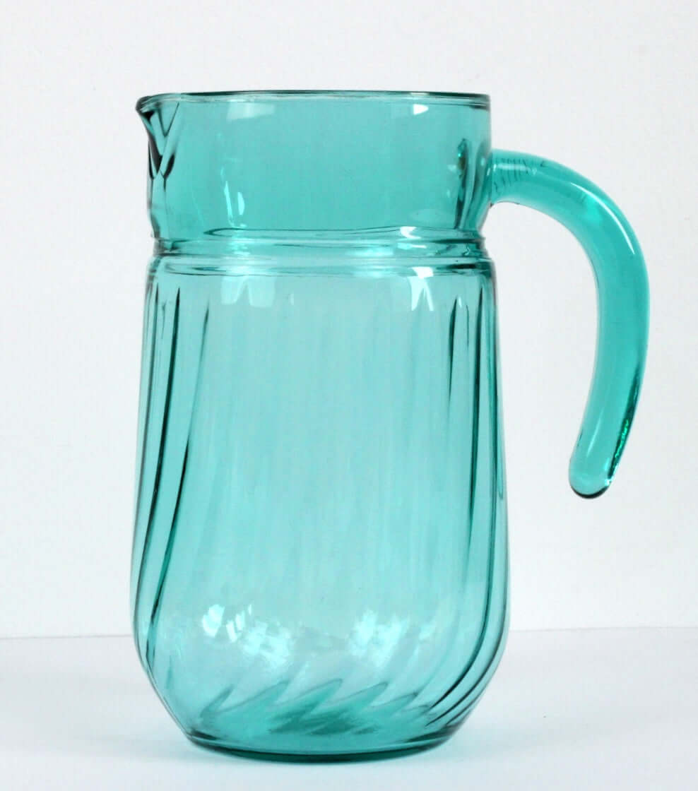 Vintage Pichet en verre coloré