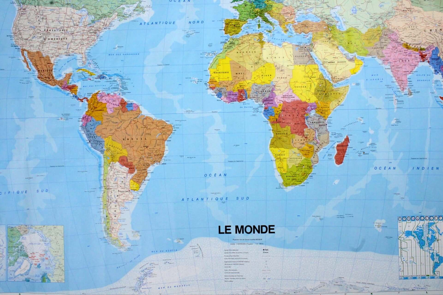 Planisphère vintage Michelin 1990