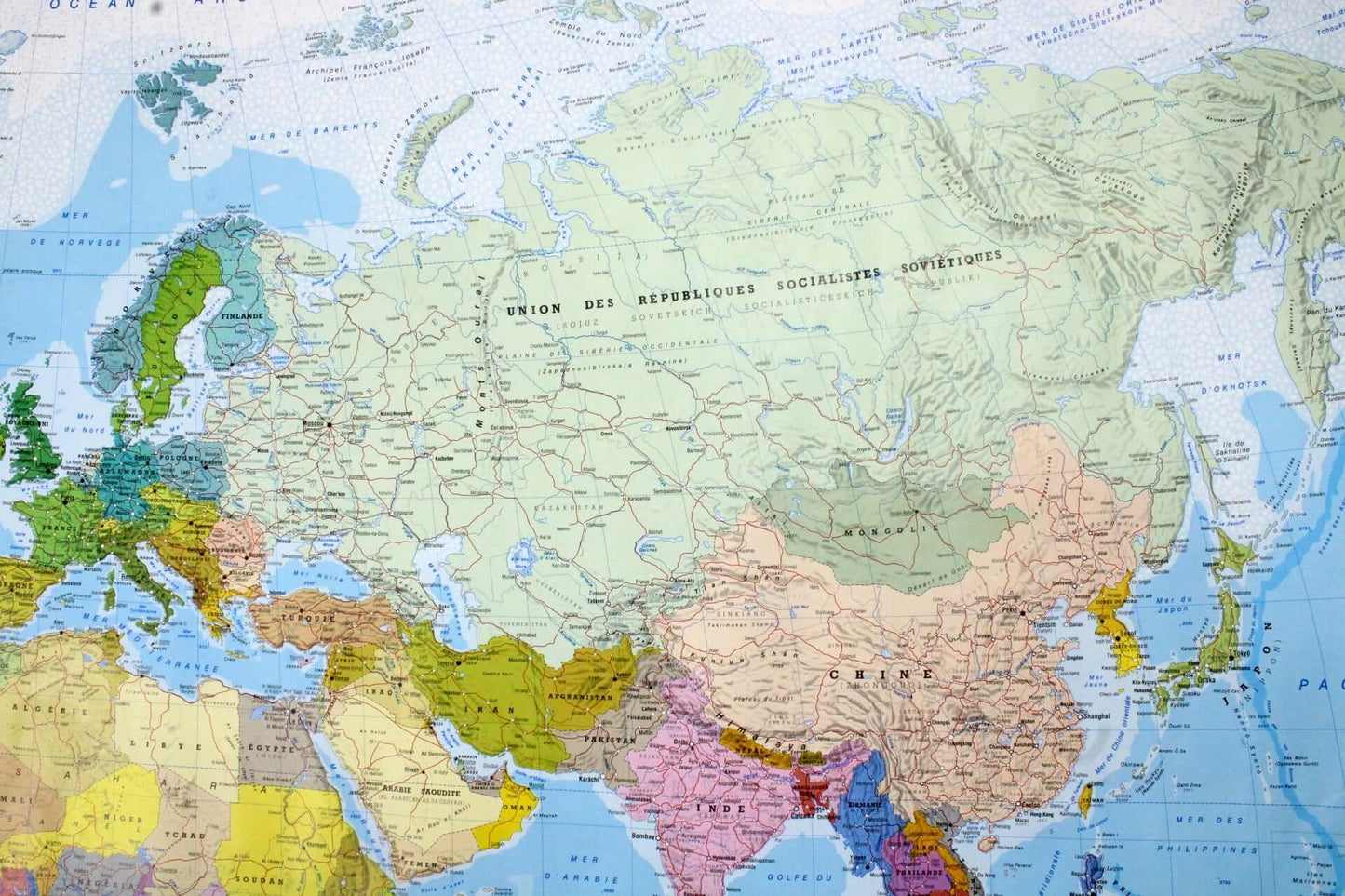 Planisphère vintage Michelin 1990