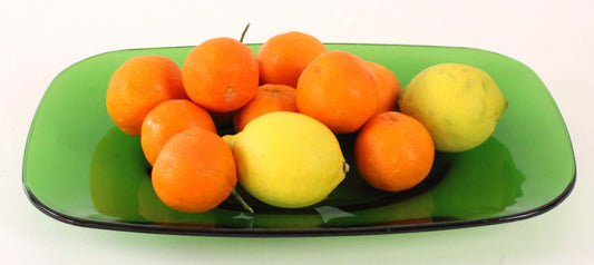 Grand plat rectangulaire verre transparent Vereco