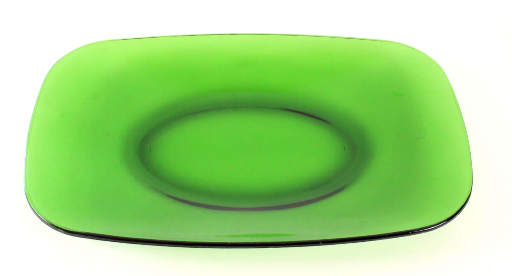 Grand plat rectangulaire verre transparent Vereco