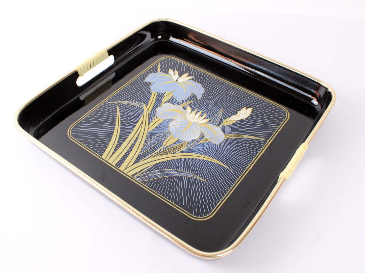 Plateaux japonais noirs laqués