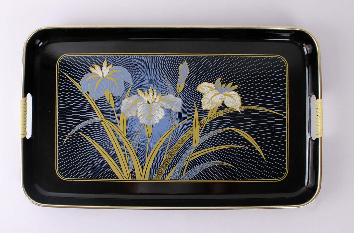 Plateaux japonais noirs laqués