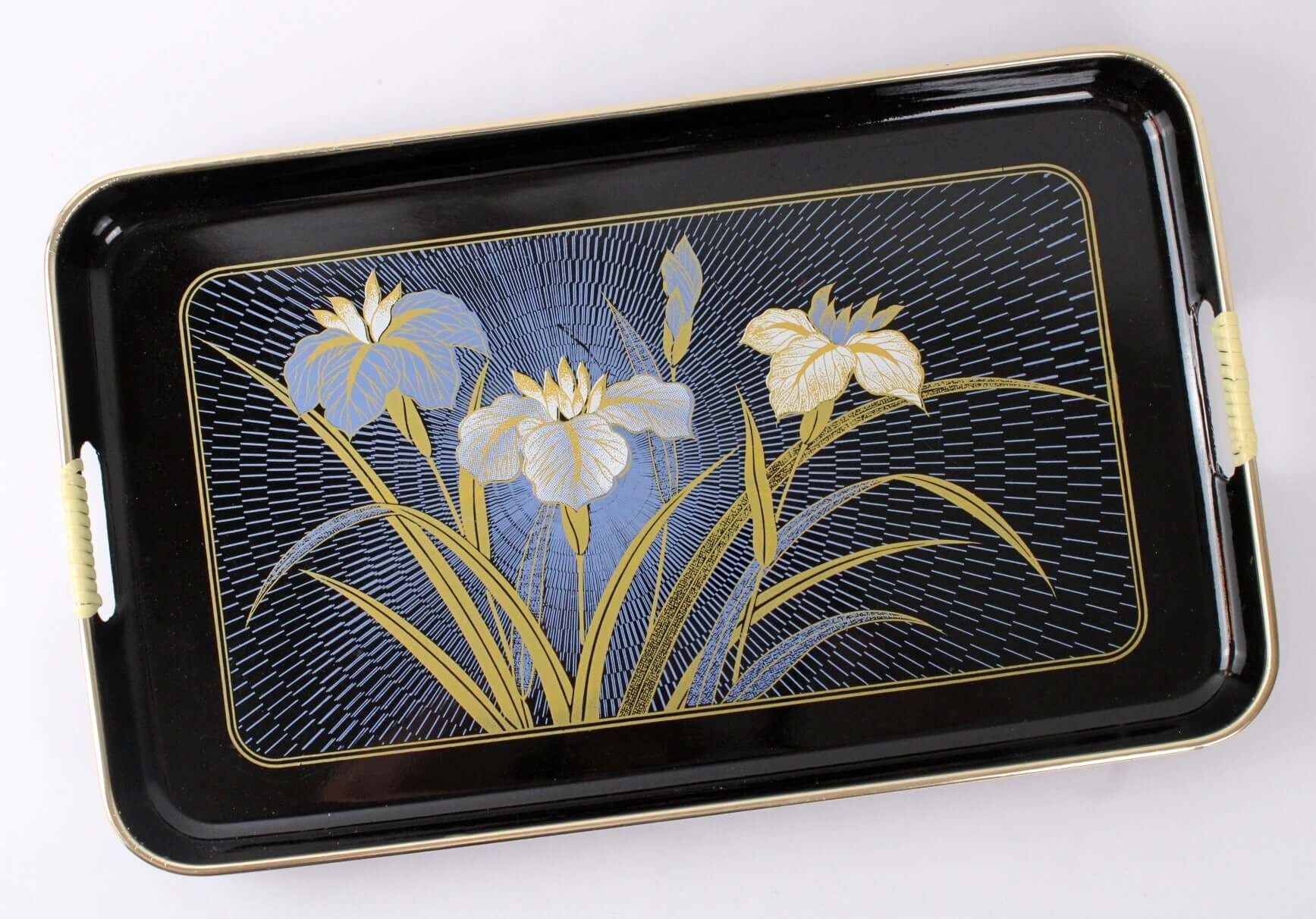 Plateaux japonais noirs laqués