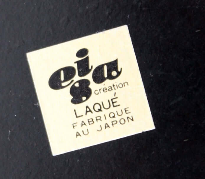 Plateaux japonais noirs laqués