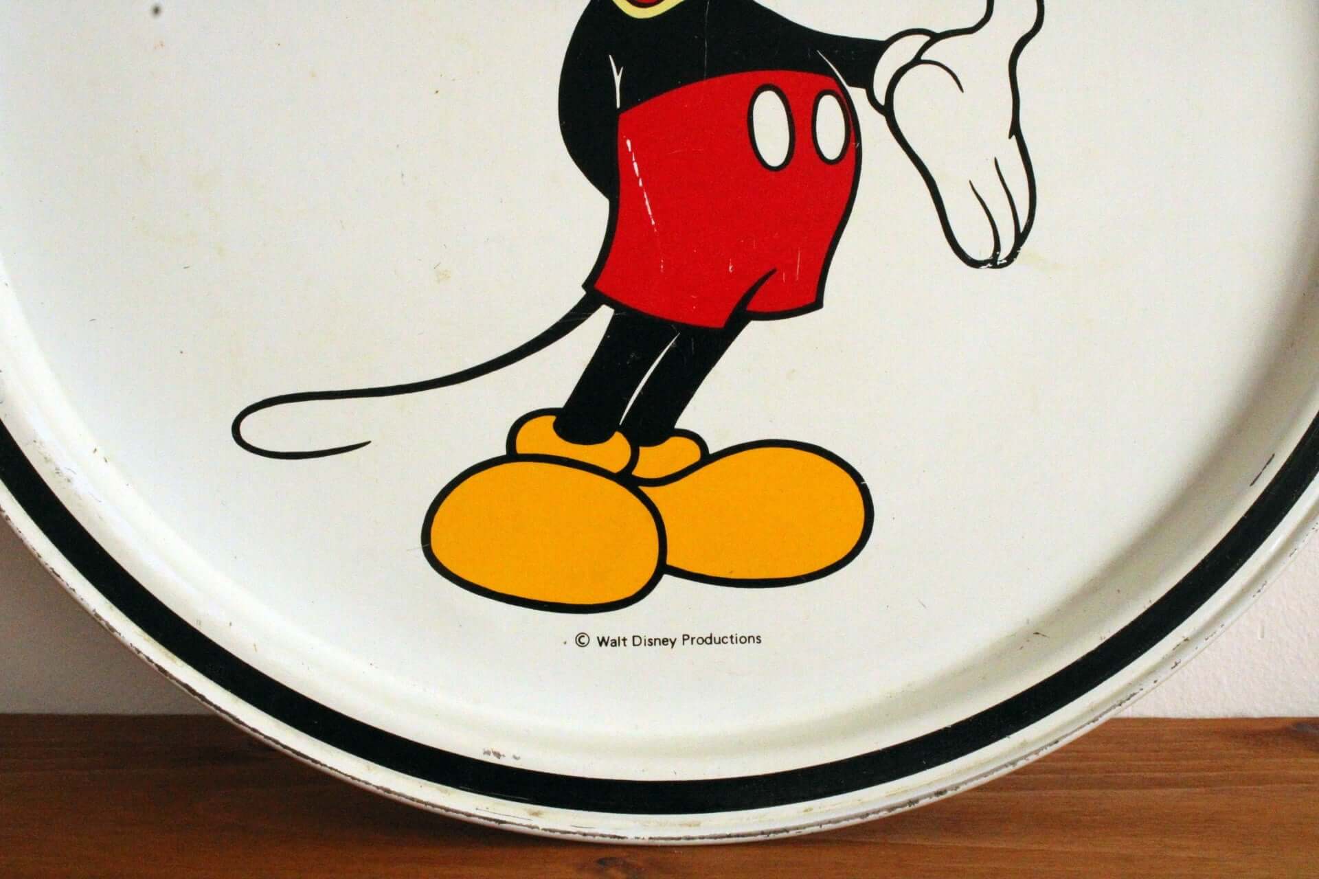 Vintage Plateau rond Mickey Mouse Disney