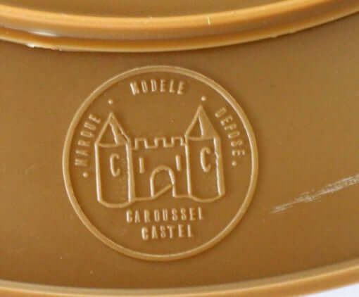 Plateau tournant vintage en plastique