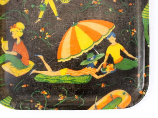 Plateau vintage en fibre de verre