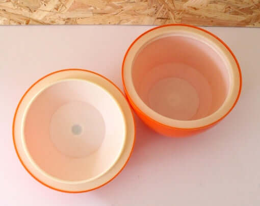 Pomme à glaçons vintage orange