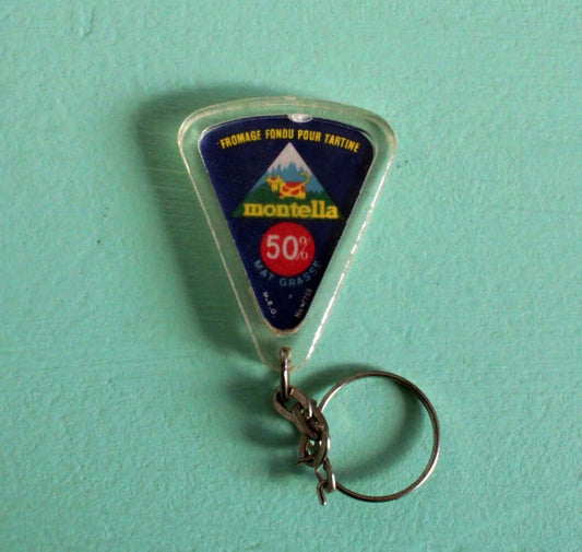 Vintage Porte-clé publicitaire fromage à tartiner