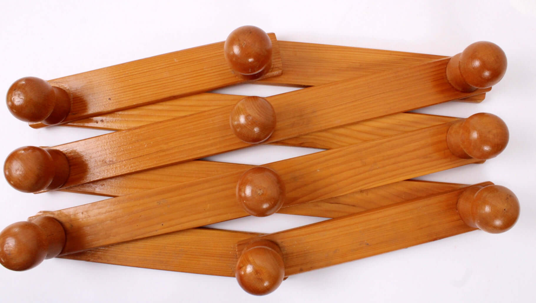 Porte-manteau mural vintage style accordéon