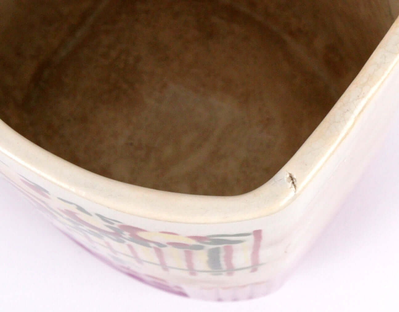 Vintage Pot à sucre ancien en céramique