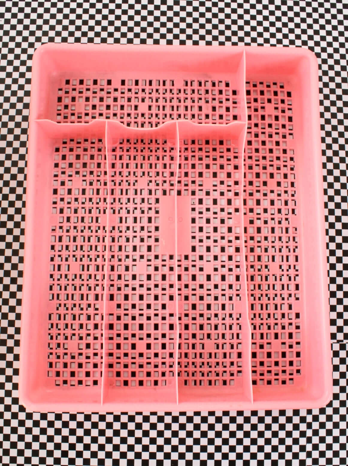 Range-couverts en plastique colorés