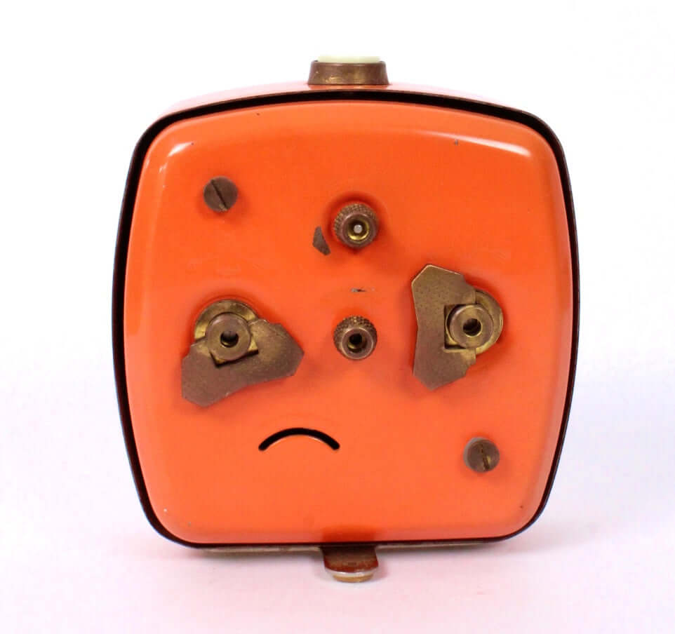 Réveil mécanique Jaz orange modèle Fustic