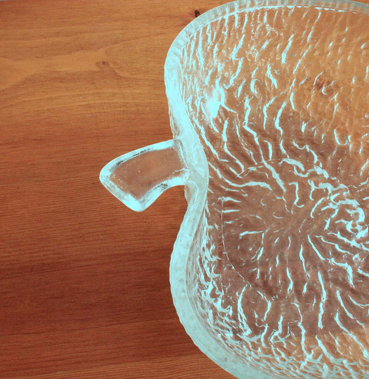 Vintage Saladier en verre forme Pomme