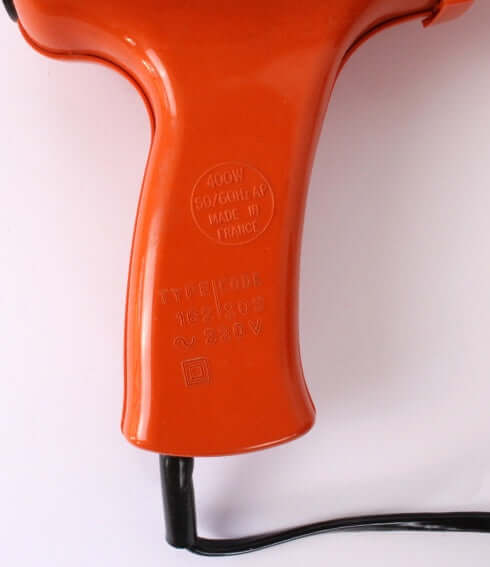 Sèche-cheveux orange Moulinex vintage