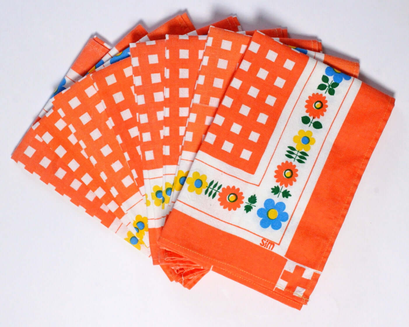 Serviettes de table vintages pop