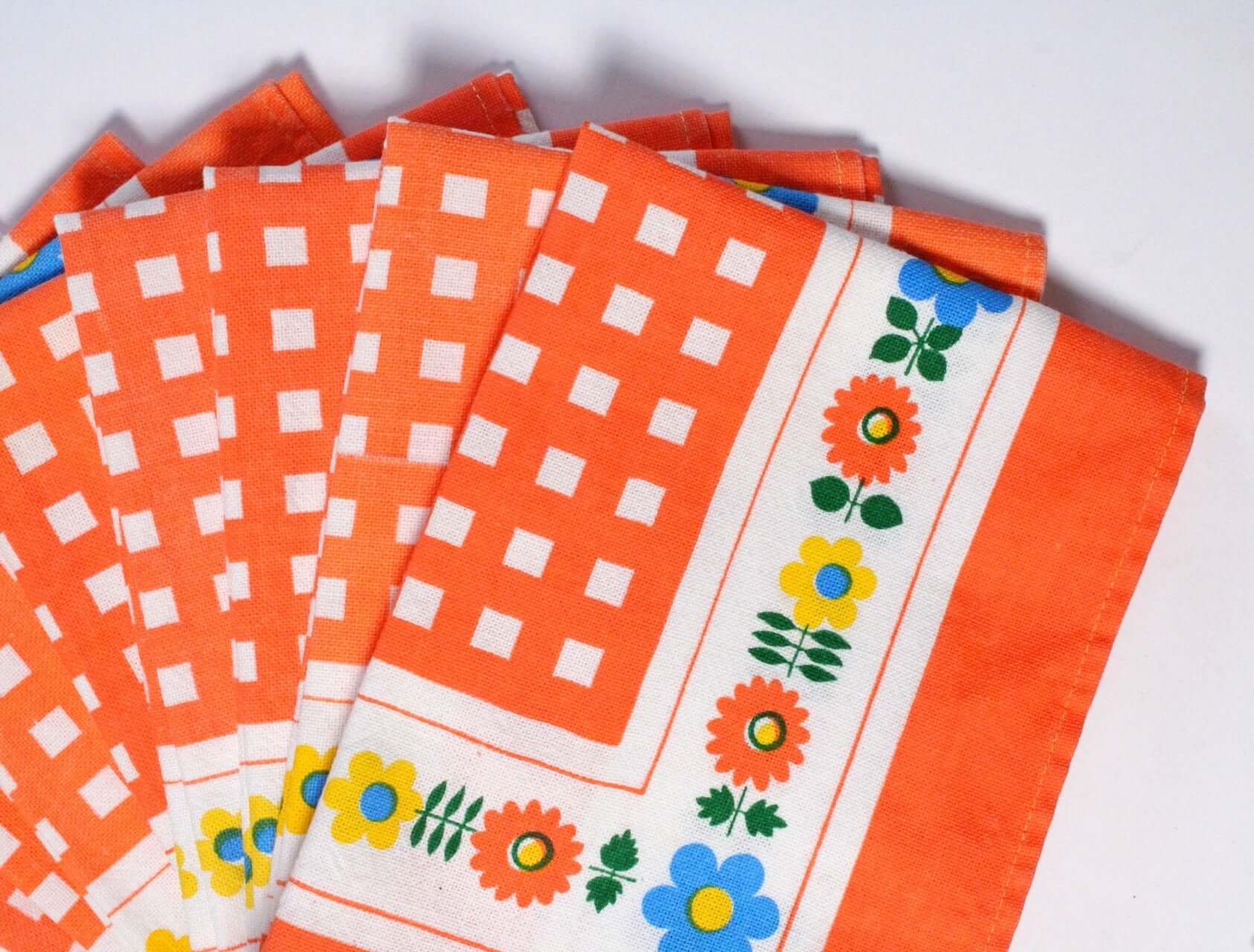 Serviettes de table vintages pop