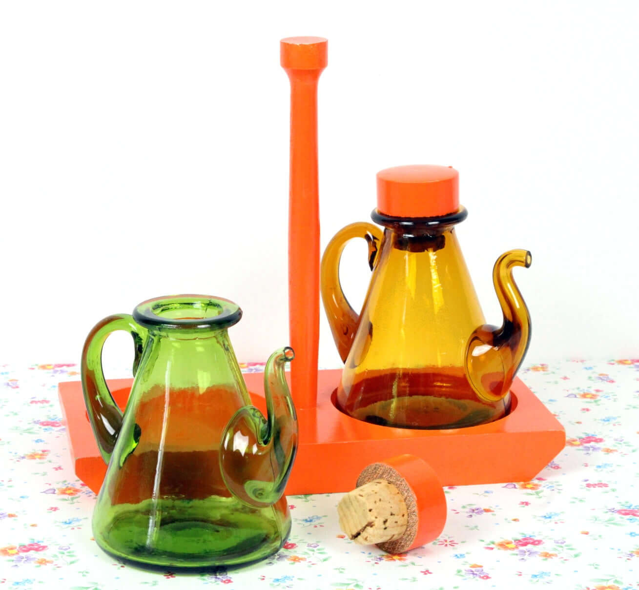 Serviteur huile & vinaigre vintage