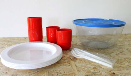 Set de pique-nique en plastique vintage