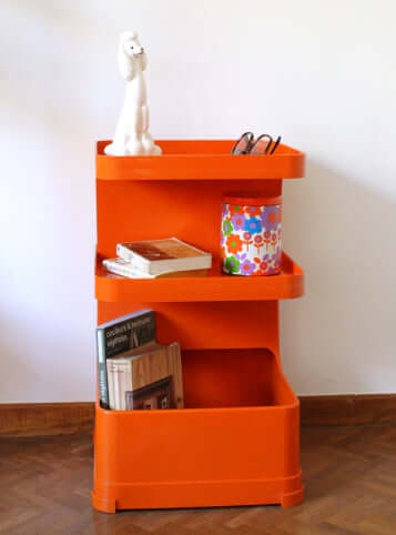 Desserte Flair vintage orange Prisunic