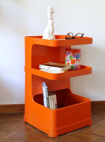 Desserte Flair vintage orange Prisunic