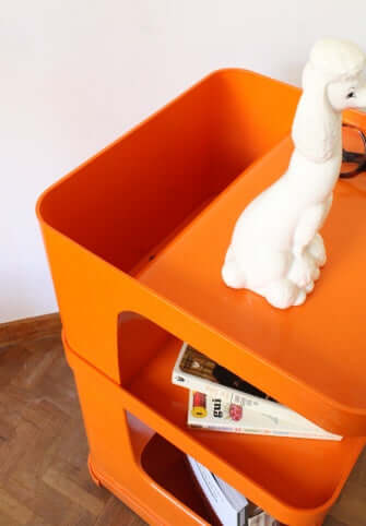 Desserte Flair vintage orange Prisunic