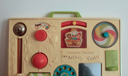 Vintage Tableau d'éveil Activity center Fisher Price