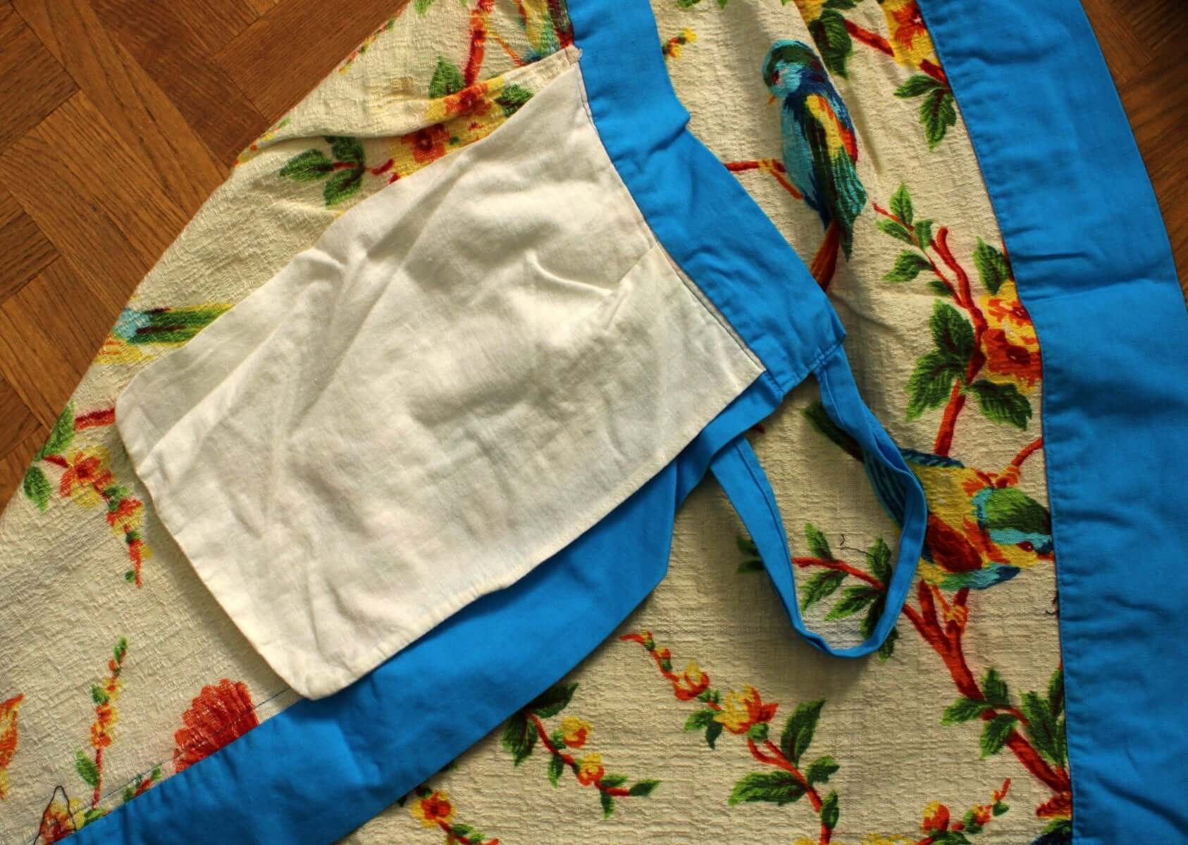 Vintage Tablier de cuisine motifs rétro