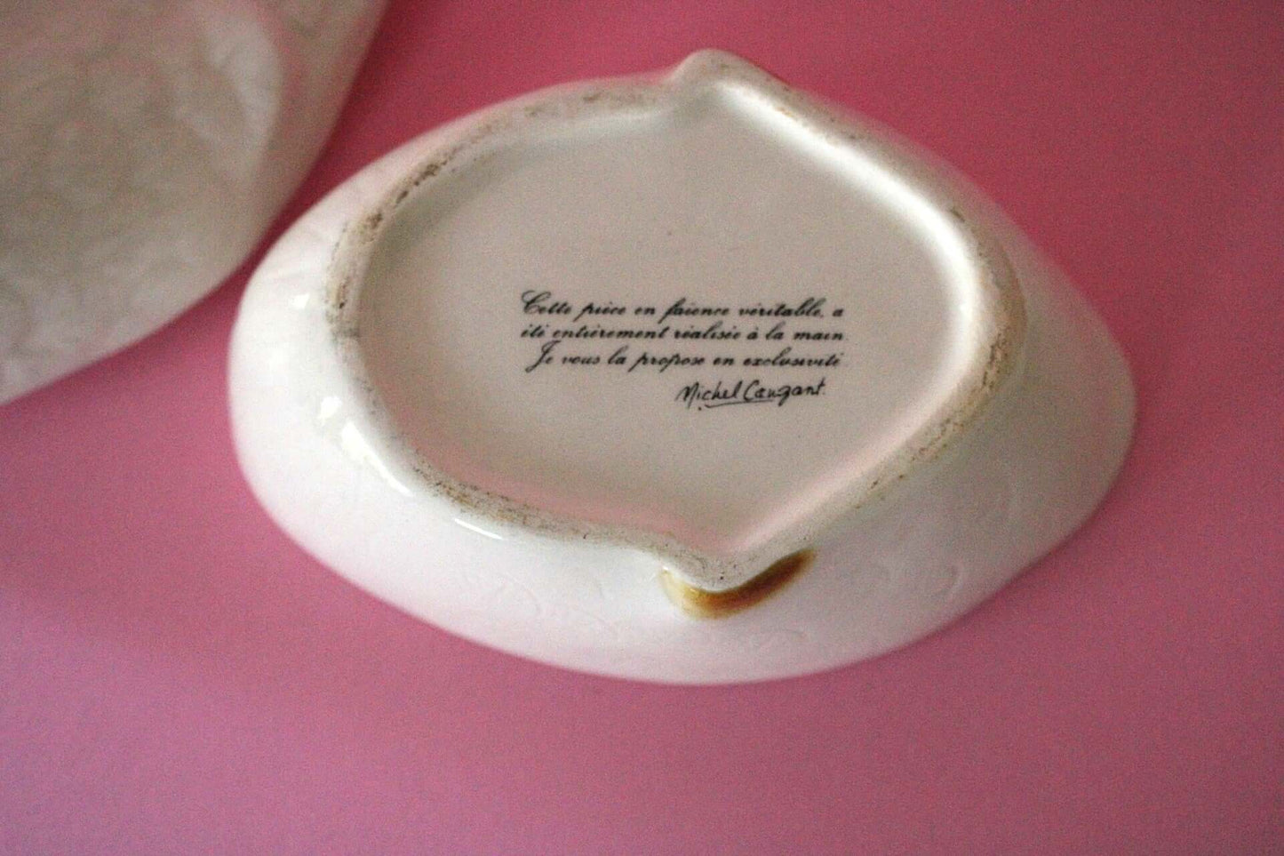 Vintage Terrine en céramique oie Michel Caugant