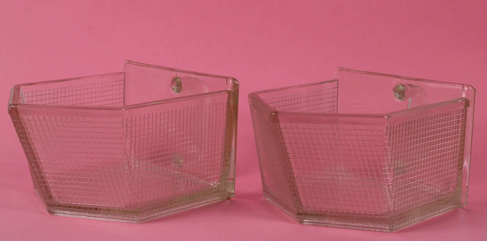 Tiroirs à épices vintages en verre