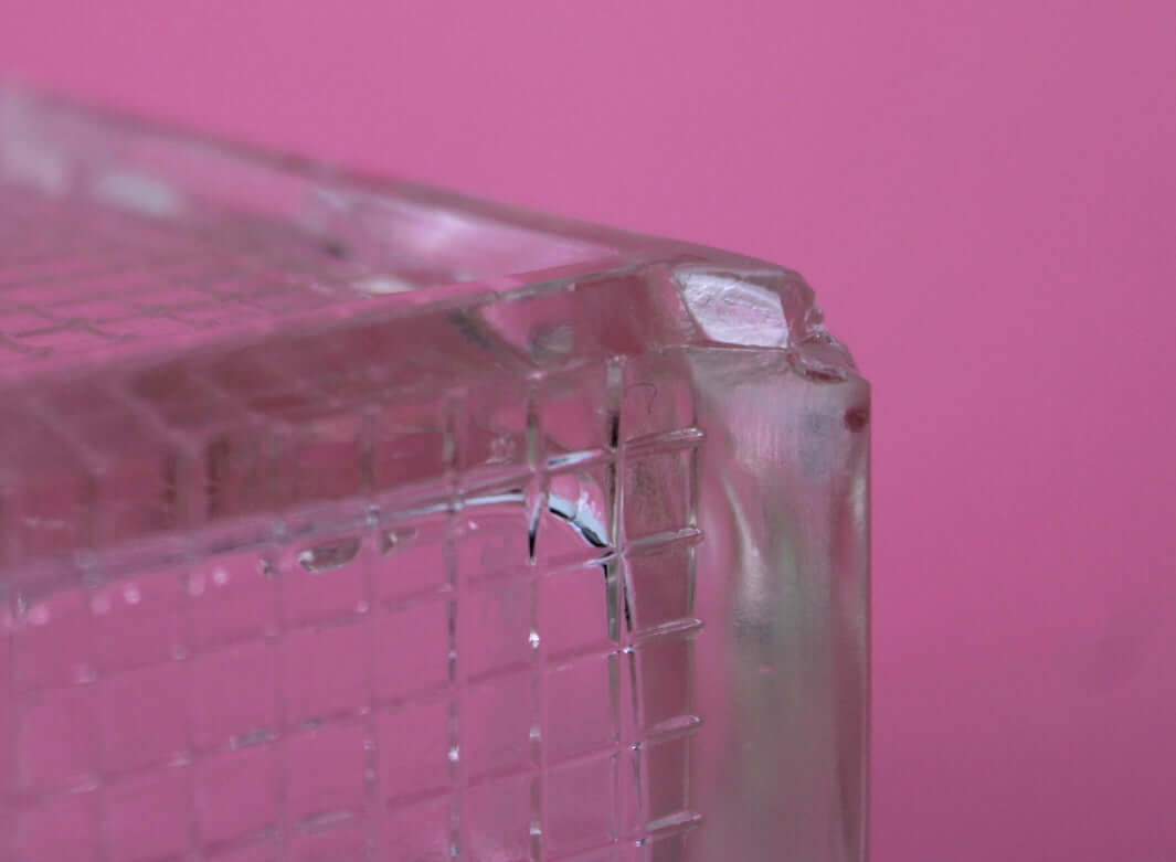 Tiroirs à épices vintages en verre