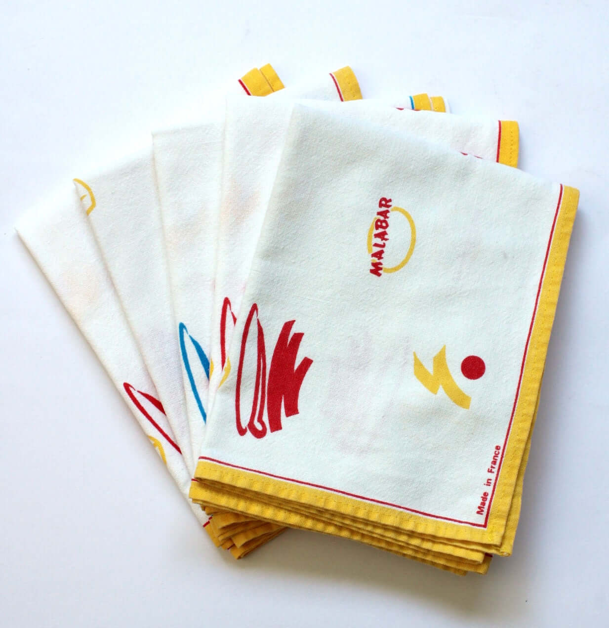 Torchons publicitaires vintages Malabar
