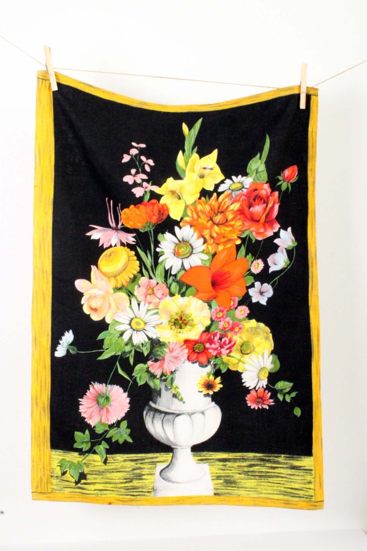 Vintage Torchon ancien comme un tableau