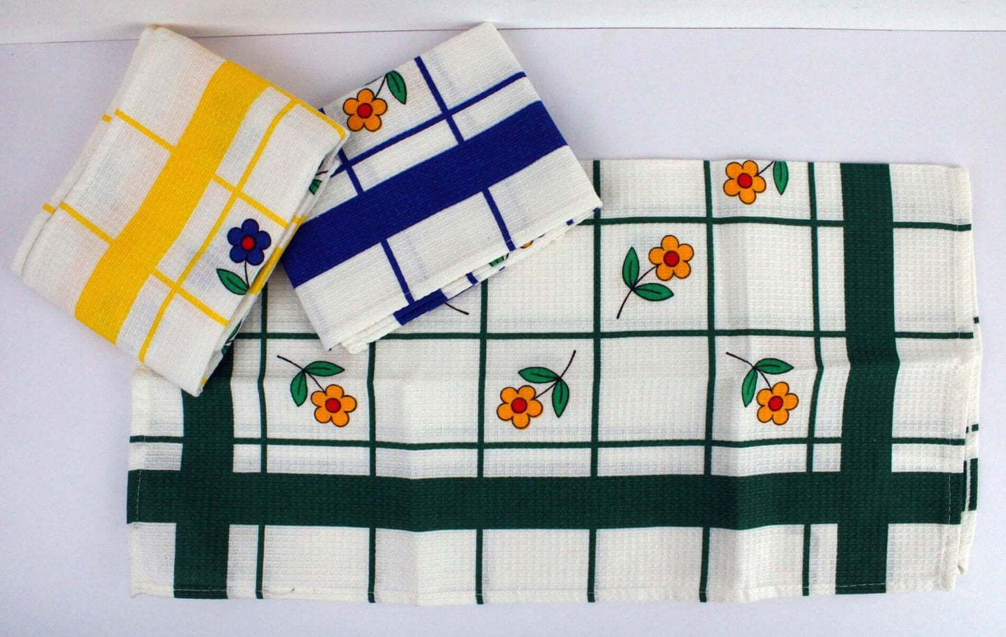 Vintage Torchons fantaisie coton gaufré