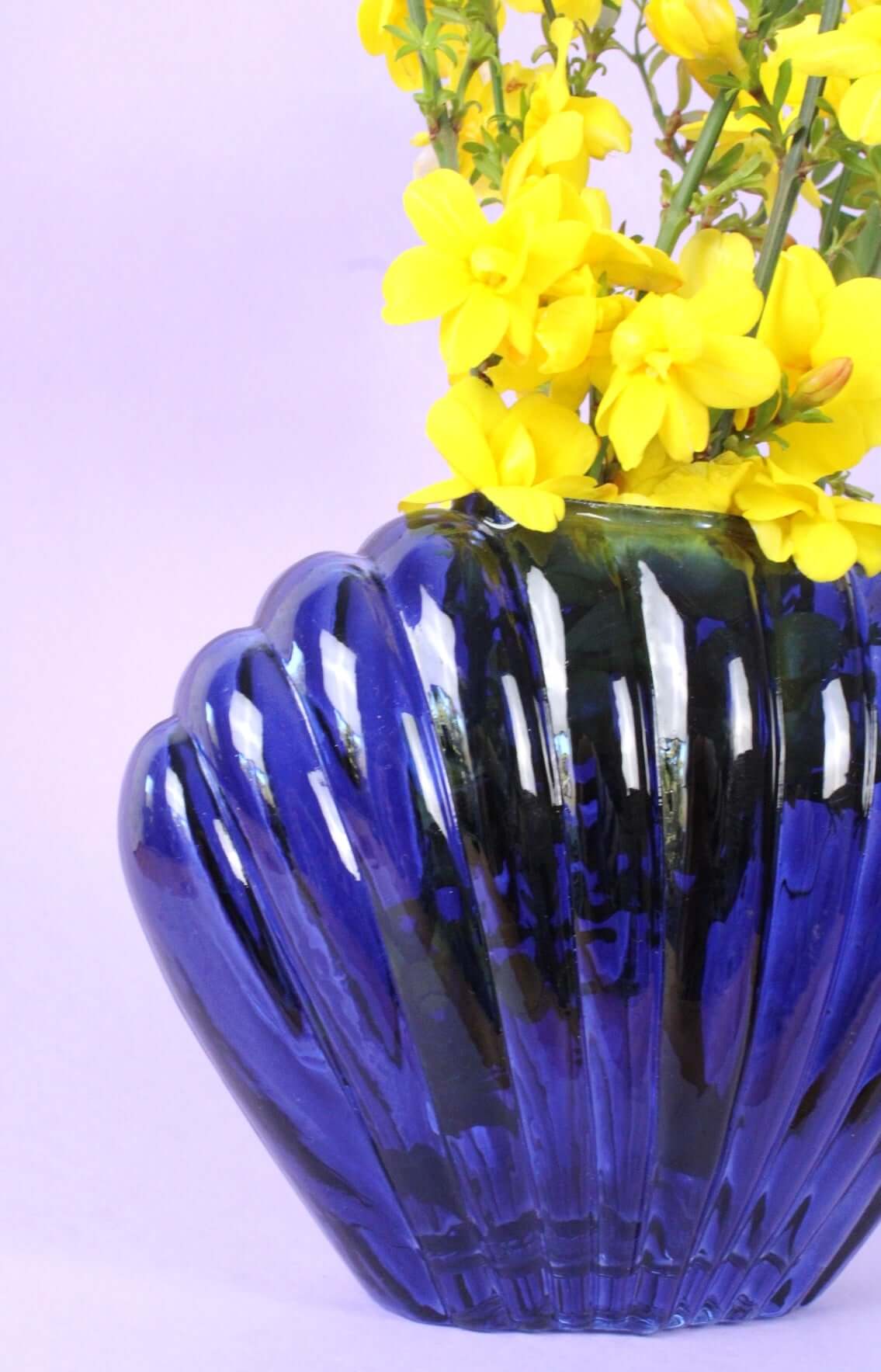 Vase coquillage en verre