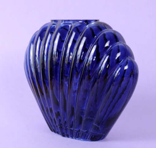 Vase coquillage en verre