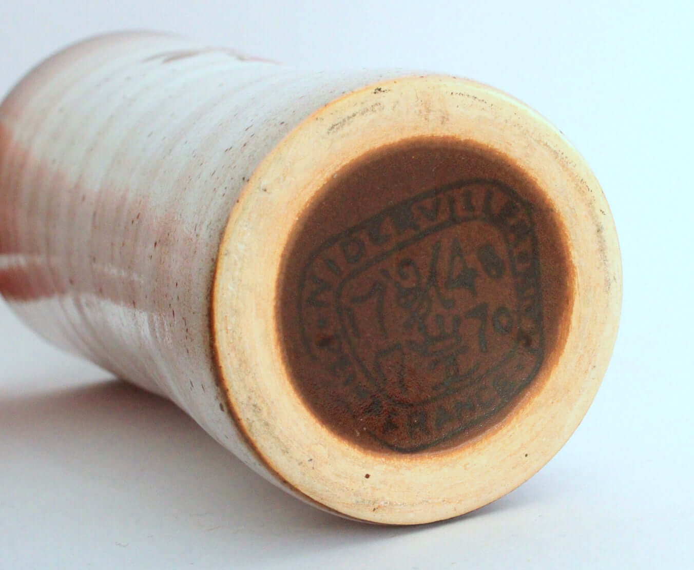 Vintage Vase vintage en grès Niderviller