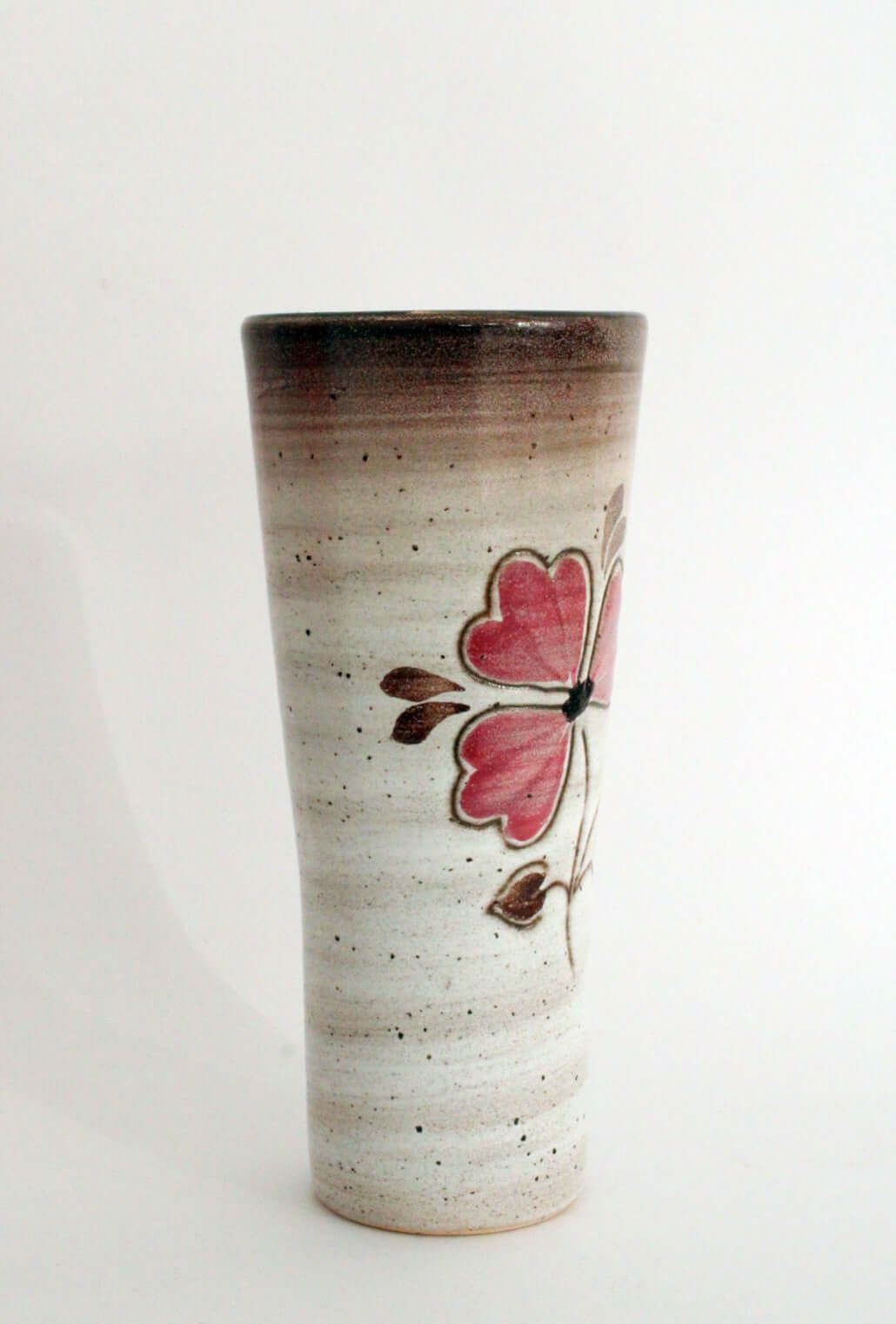 Vintage Vase vintage en grès Niderviller