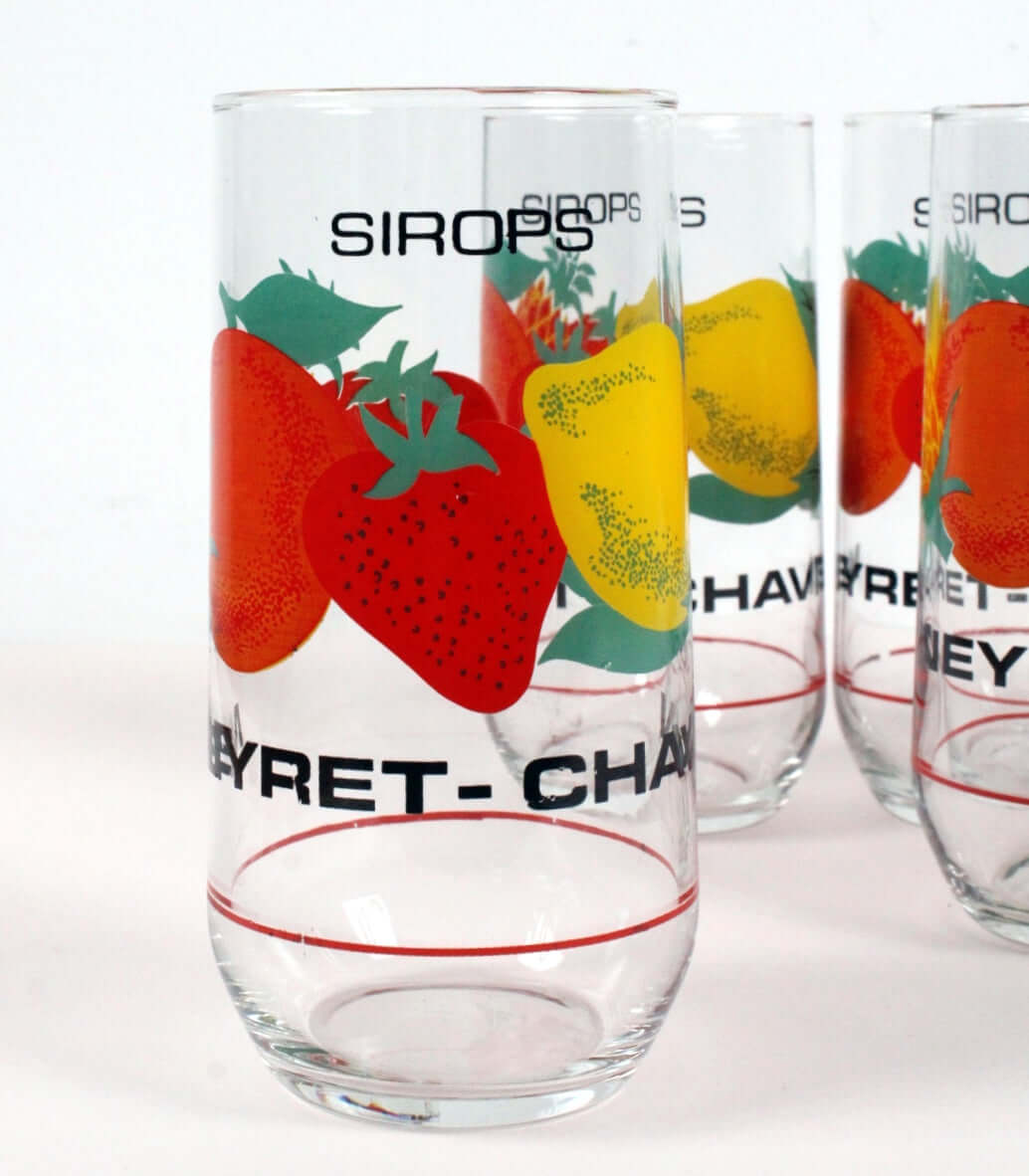 Verres à sirop publicitaires Neyret-Chavin