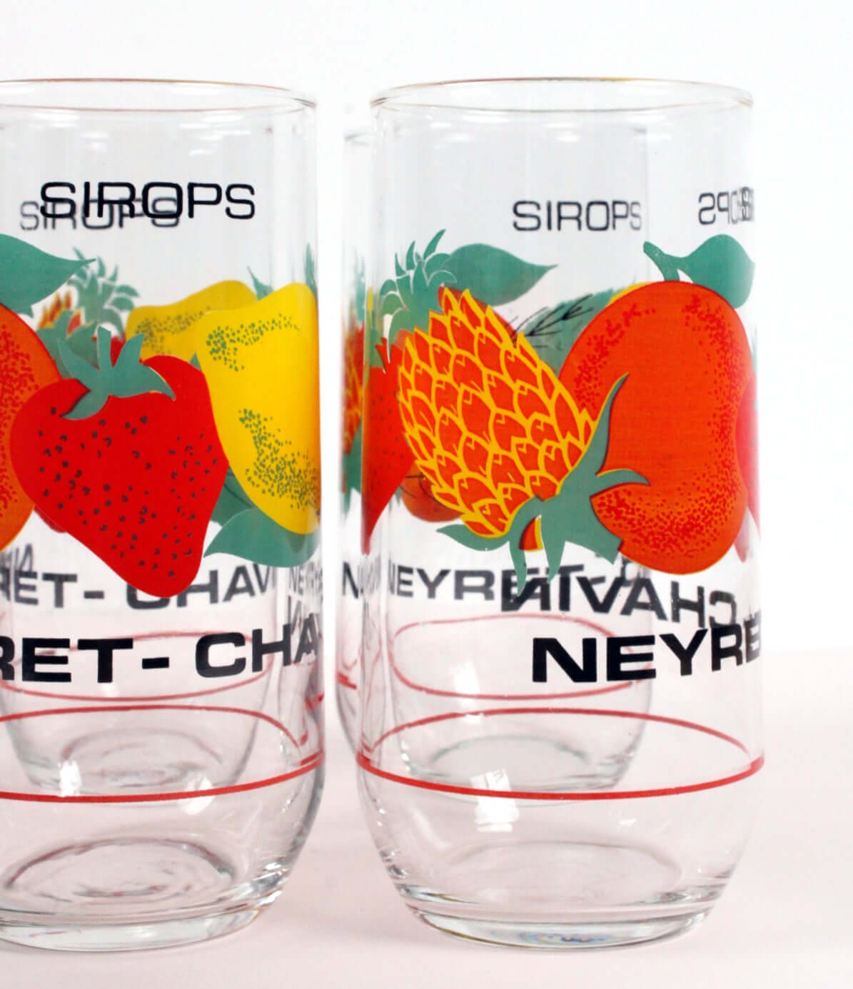 Verres à sirop publicitaires Neyret-Chavin