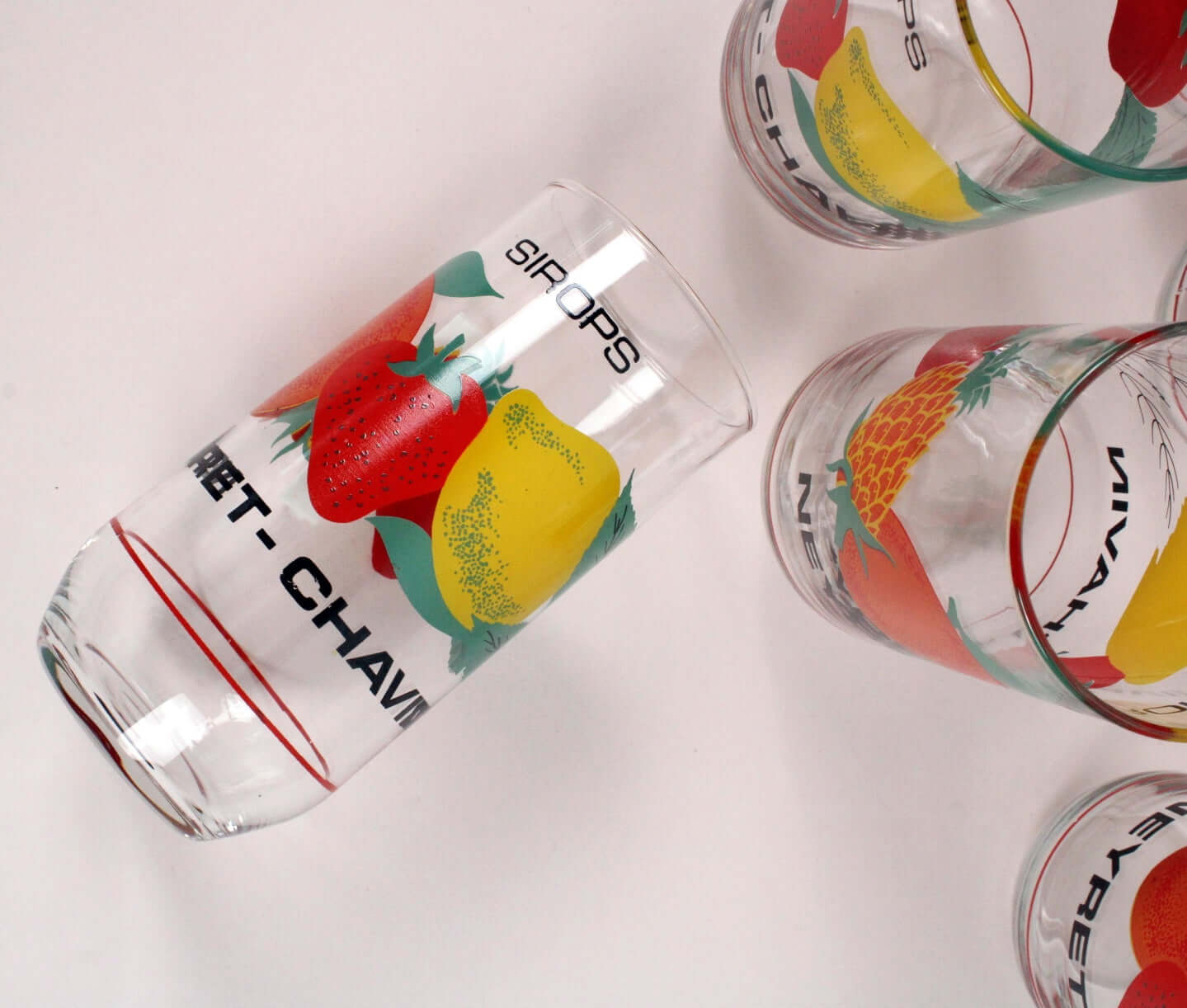 Verres à sirop publicitaires Neyret-Chavin