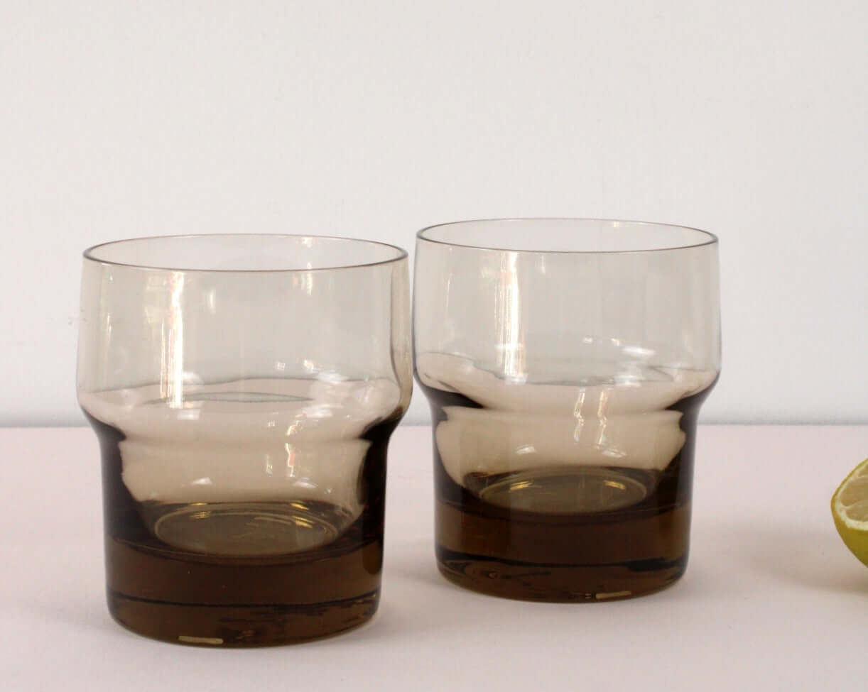 Verres fumés Mobil vintages